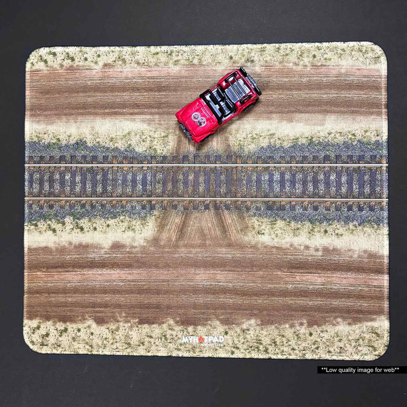 MYHOTPAD Dirt Road Diorama Desktop Mat Diecast 1:64