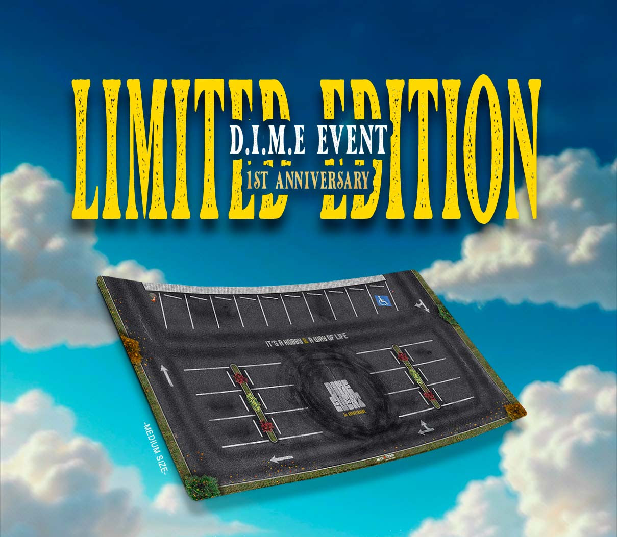 MYHOTPAD DIME Event LIMITED EDITION Medium Diorama Desktop Mat Diecast 1:64