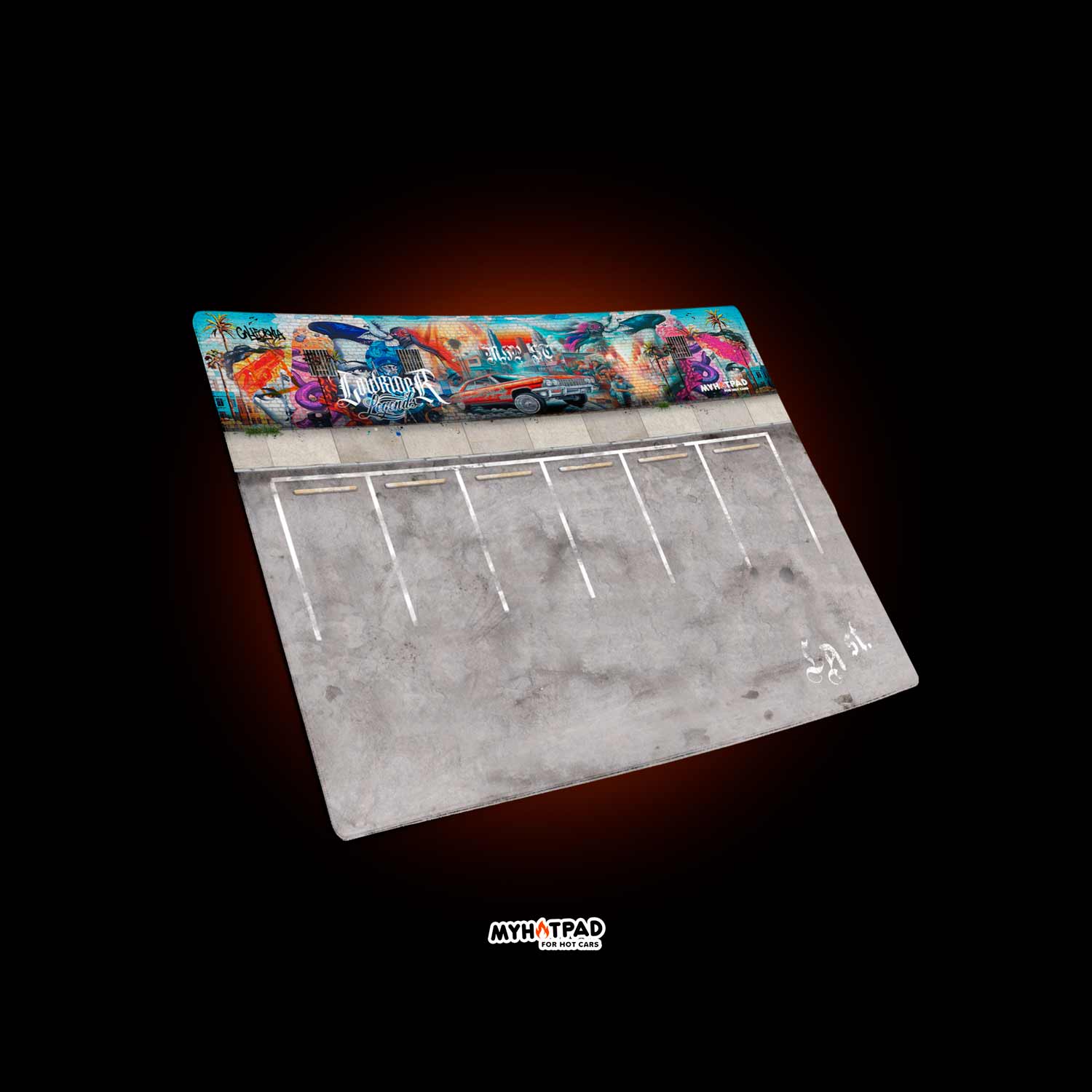 MYHOTPAD Parking LA St Diorama Desktop Mat Diecast 1:64