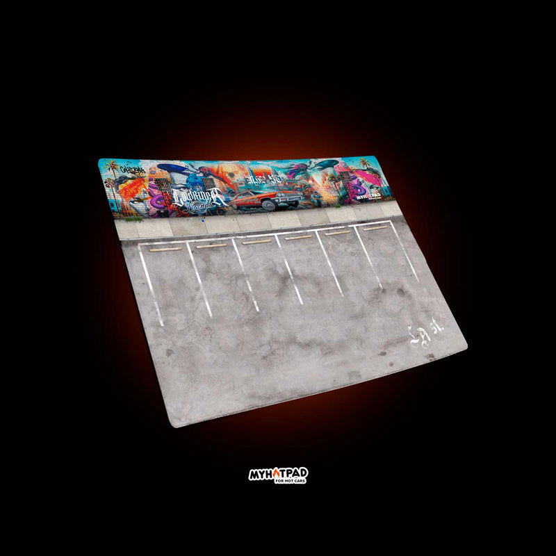 MYHOTPAD Parking LA St Diorama Desktop Mat Diecast 1:64