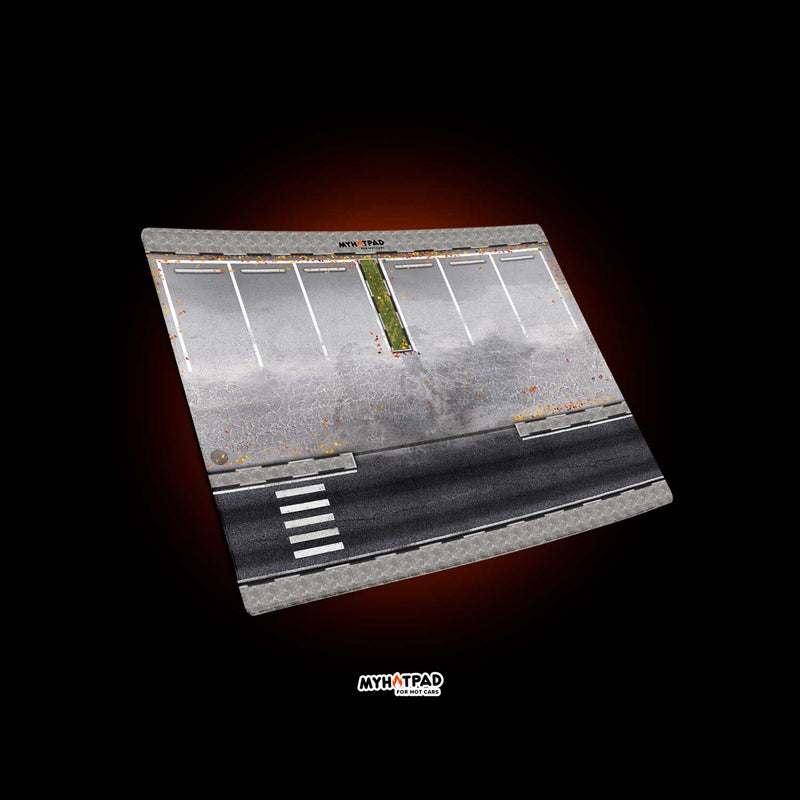 MYHOTPAD Autumn Parking Diorama Desktop Mat Diecast 1:64
