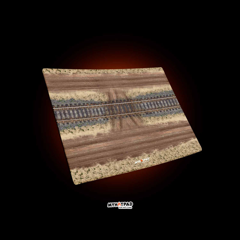 MYHOTPAD Dirt Road Diorama Desktop Mat Diecast 1:64