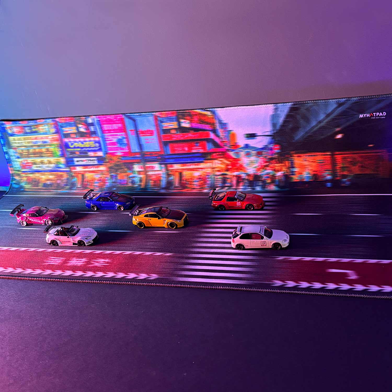 MYHOTPAD Speed Effect Medium Diorama Desktop Mat Diecast 1:64