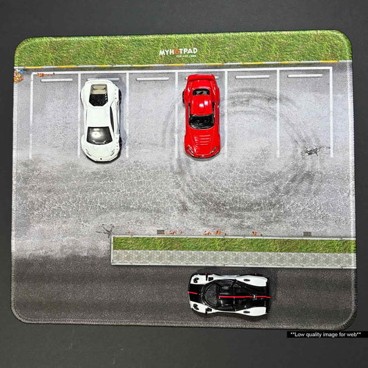 MYHOTPAD Parking v2 Diorama Desktop Mat Diecast 1:64