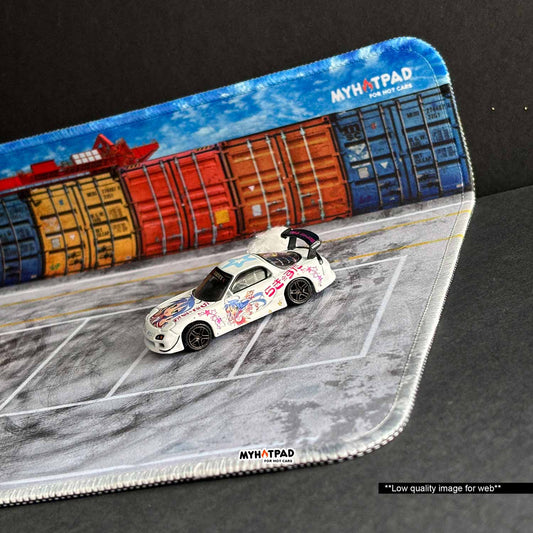 MYHOTPAD Port containers Diorama Desktop Mat Diecast 1:64