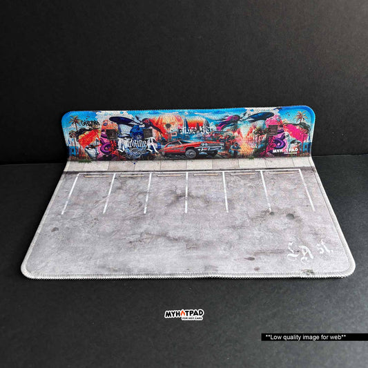 MYHOTPAD Parking LA St Diorama Desktop Mat Diecast 1:64
