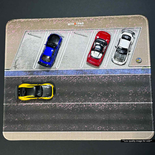 MYHOTPAD Sakura Japanese Parking Diorama Desktop Mat Diecast 1:64