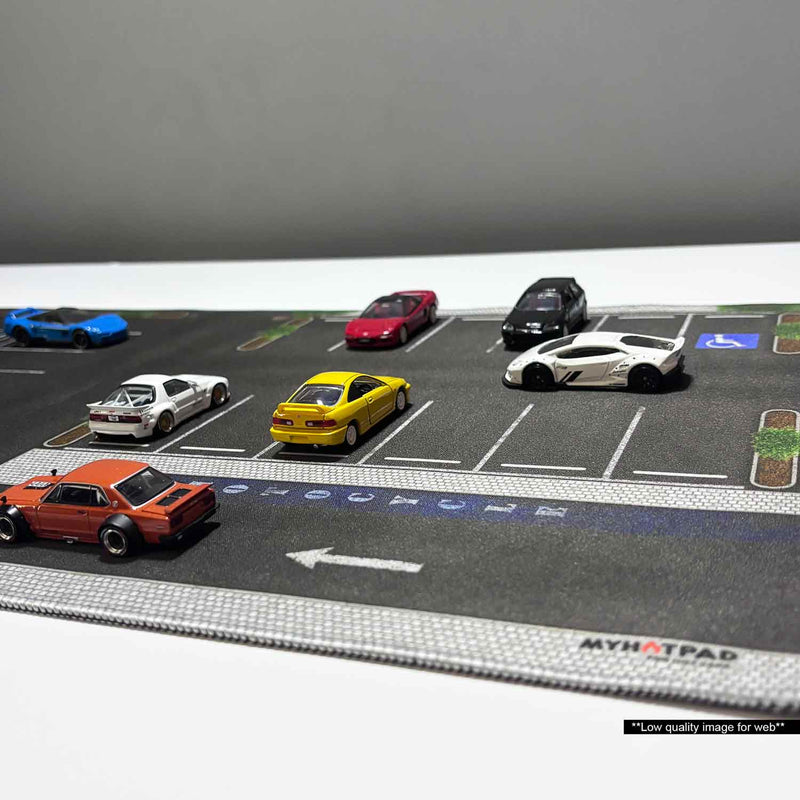 MYHOTPAD Parking v4 Medium Diorama Desktop Mat Diecast 1:64