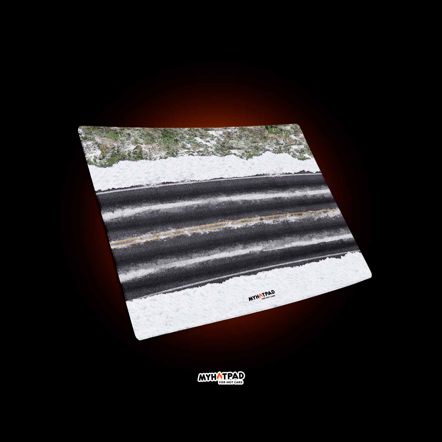 MYHOTPAD Snow Road Diorama Desktop Mat Diecast 1:64