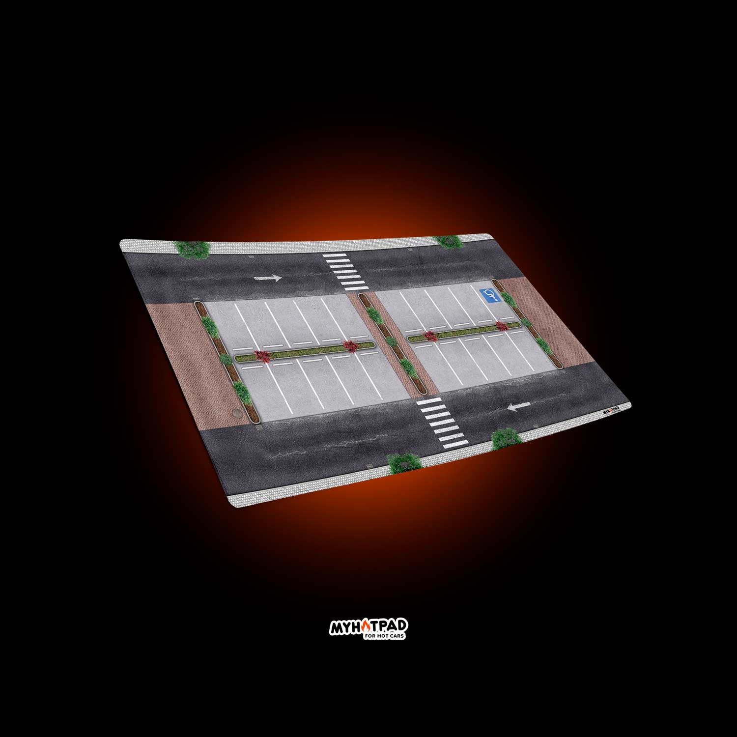 MYHOTPAD Parking v2 Medium Diorama Desktop Mat Diecast 1:64