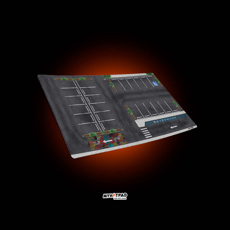 MYHOTPAD Parking v4 Medium Diorama Desktop Mat Diecast 1:64