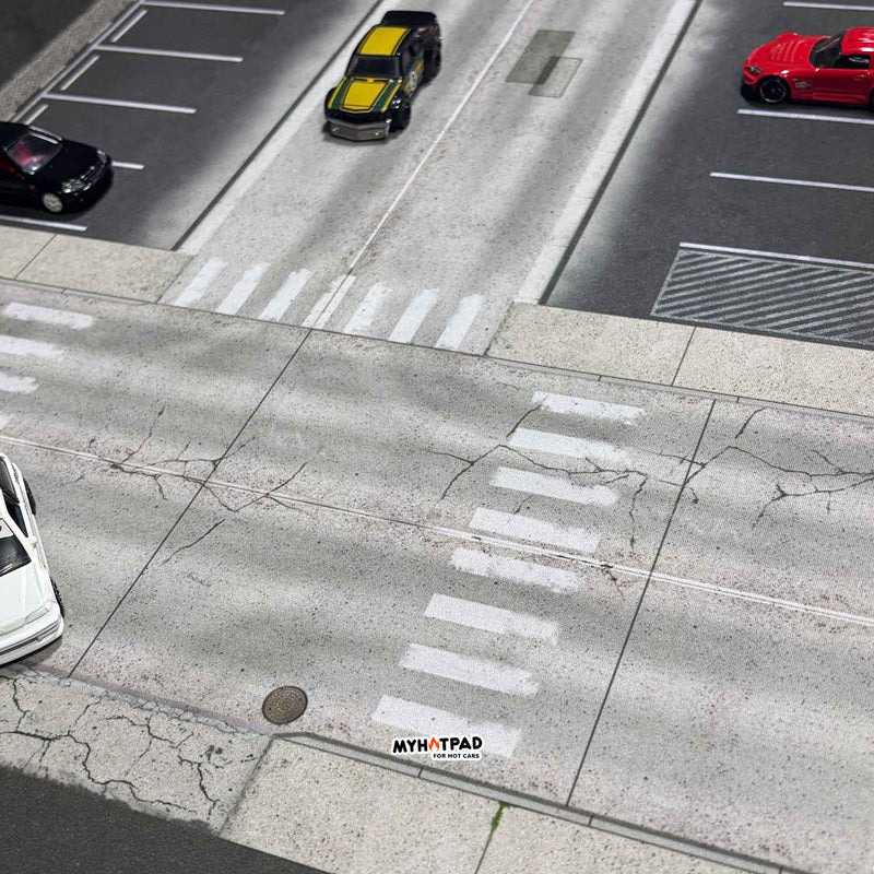 MYHOTPAD Street T Diorama Desktop Mat Diecast 1:64