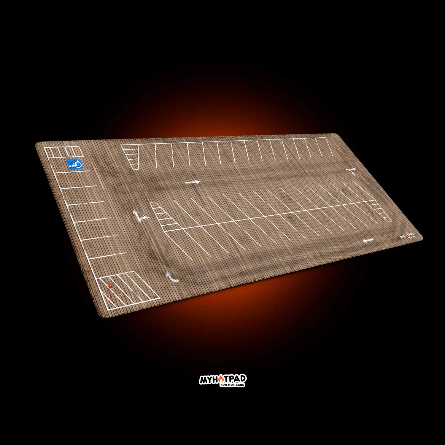MYHOTPAD Santa Monica Pier Parking Diorama Desktop Mat Diecast 1:64