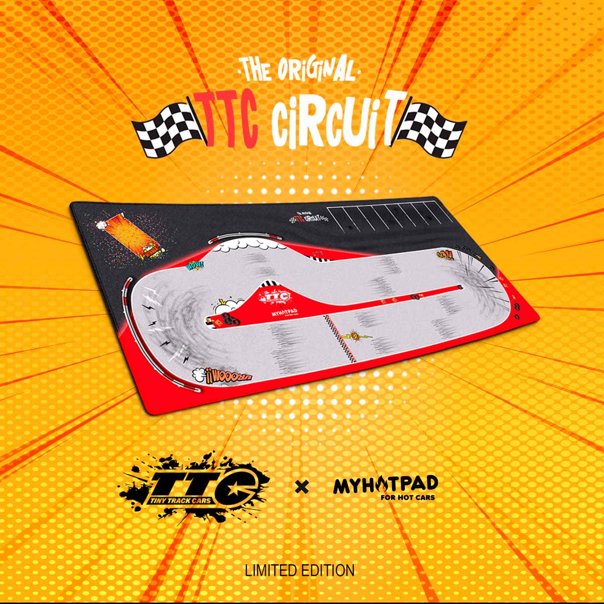 TTC Circuit x MYHOTPAD Diorama Desktop Mat Diecast 1:64